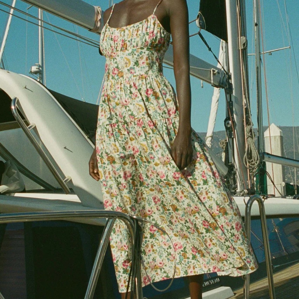 NWOT Doen Benoit Dress in Liberty Rose Romance